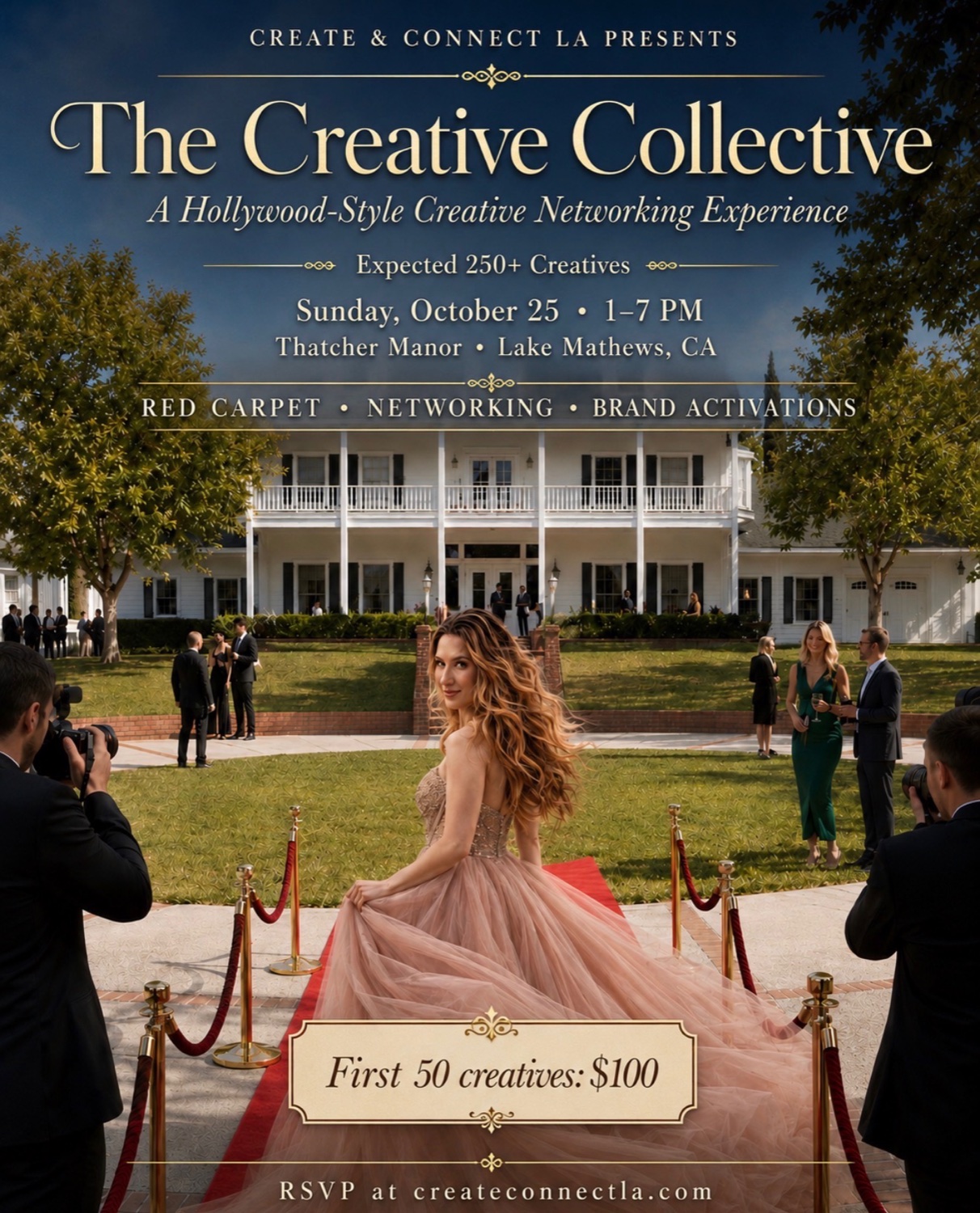 The Creative Collective — Create & Connect LA flyer
