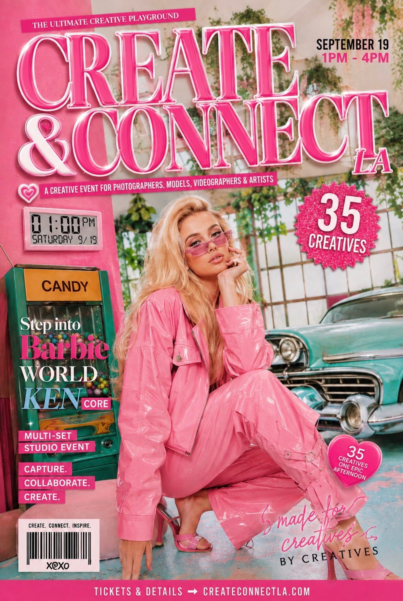 The Pink Issue — Create & Connect LA, Saturday September 19, 1–4 PM, 35 creatives
