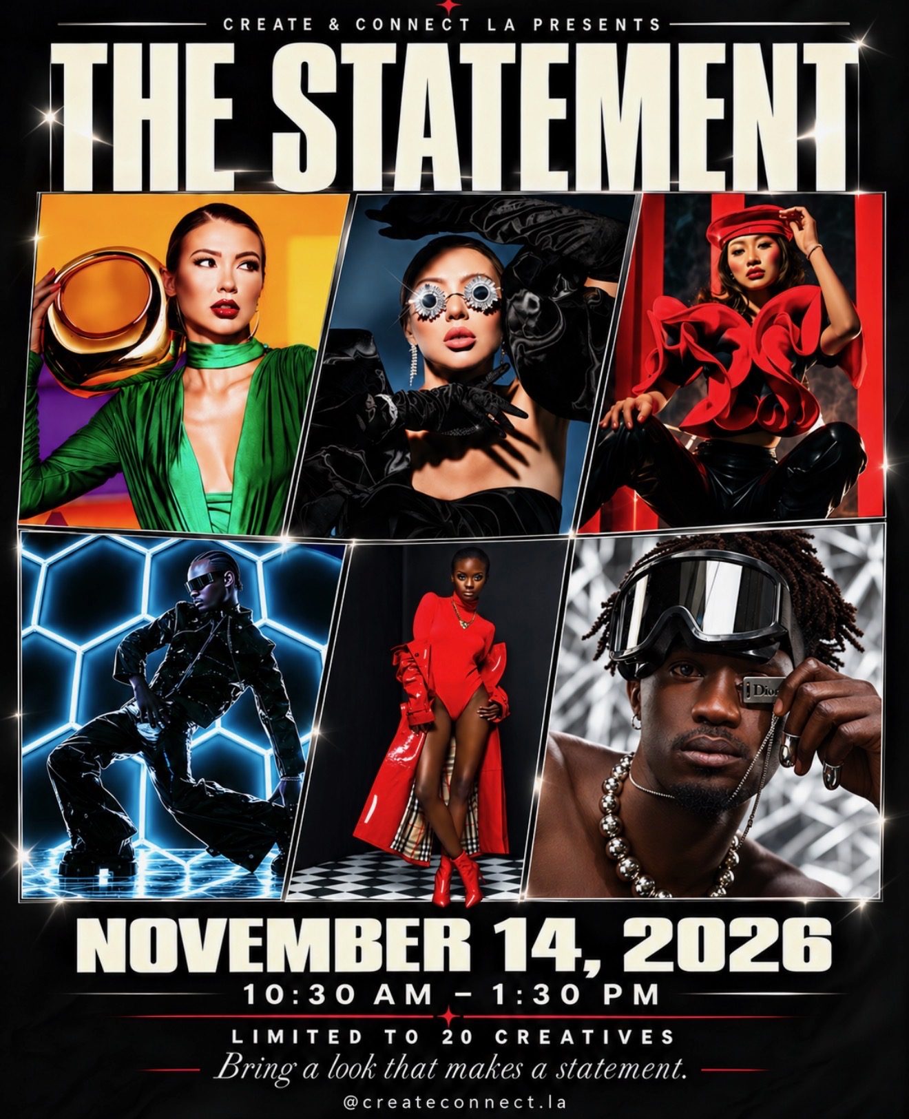 The Statement — Create & Connect LA, November 14, 2026, 10:30 AM–1:30 PM, limited to 20 creatives